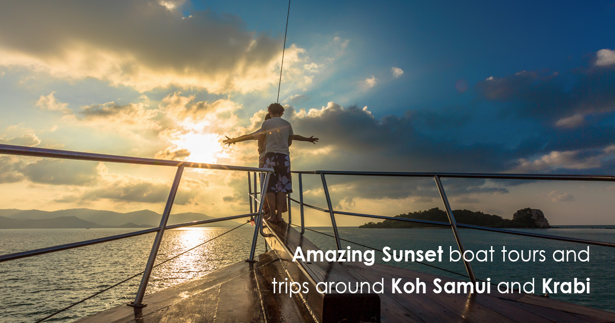 Amazing Sunset boat tours and trips around Koh Samui and Krabi