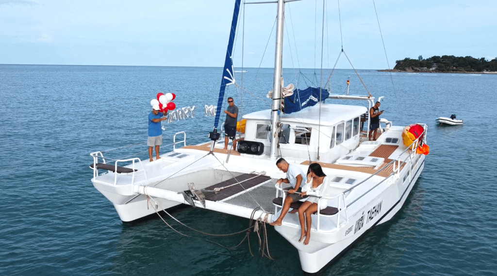 Private Charter Catamaran Exploring Koh Samui Islands