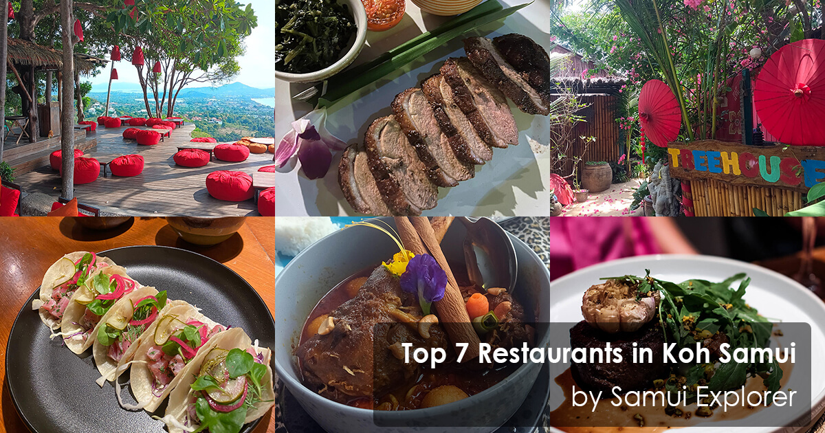 Best 7 Restaurants in Koh Samui by Samui Explorer